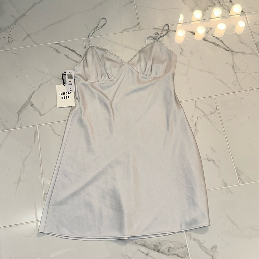 Aritzia Sunday Best Silk Slip dress Small S satin